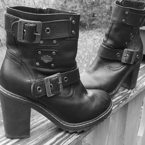 Harley Davidson heeled boots